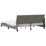 vidaXL Lit avec matelas Hanko taupe 180x200 cm tissu
