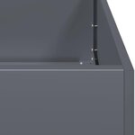 vidaXL Jardinière anthracite 80x40x80 cm acier laminé à froid