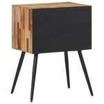 vidaXL Table de chevet 47x31 5x60 cm bois massif de teck