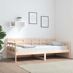 vidaXL Lit de jour sans matelas bois de pin massif 90x190 cm