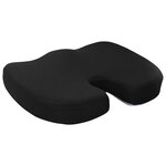 vidaXL Coussin d’assise avec oreiller Noir 47 x 36 5 x 8 cm Avec filet