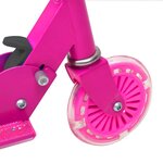 vidaXL Scooter 2 roues d'enfants et guidon réglable en aluminium Rose