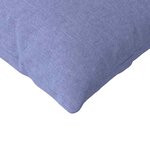 vidaXL Coussins de canapé 2 Pièces Bleu 145 x 40 cm tissu