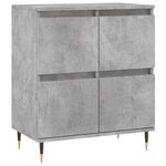 vidaXL Buffets 2 Pièces gris béton bois d'ingénierie