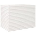 vidaXL Jardinière blanc 90x60x68 5 cm bois de pin massif