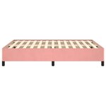 vidaXL Cadre de lit sans matelas rose 140x200 cm velours