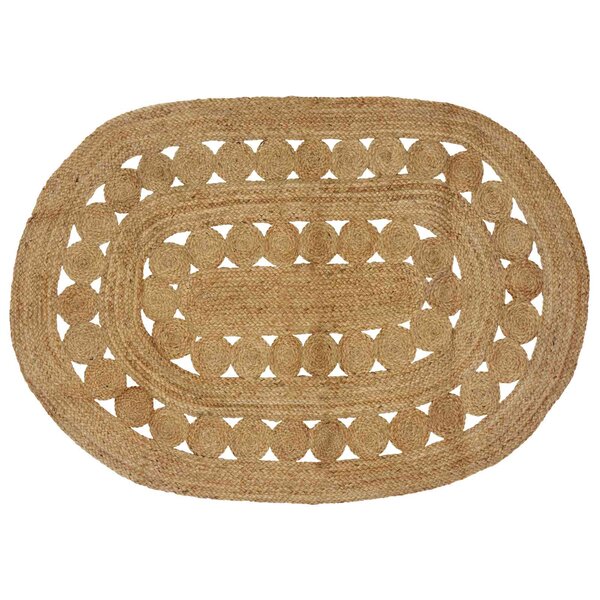 vidaXL Tapis de surface Naturel 122 x 183 cm Jute