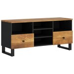 vidaXL Meuble TV 100x33x46 cm bois de manguier et d'ingénierie