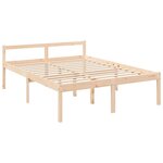 vidaXL Lit pour personne âgée sans matelas 160x200 cm bois massif
