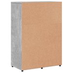 vidaXL Buffets 2 Pièces gris béton 60x31x84 cm bois d'ingénierie