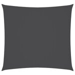 vidaXL Parasol en tissu oxford carré 7x7 m anthracite