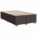 vidaXL Sommier à lattes de lit avec matelas Marron foncé 120x200 cm