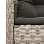 vidaXL Ensemble de canapé de jardin 6 Pièces Gris clair  gris foncé