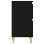 vidaXL Buffet Noir 60x35x70 cm Bois d'ingénierie