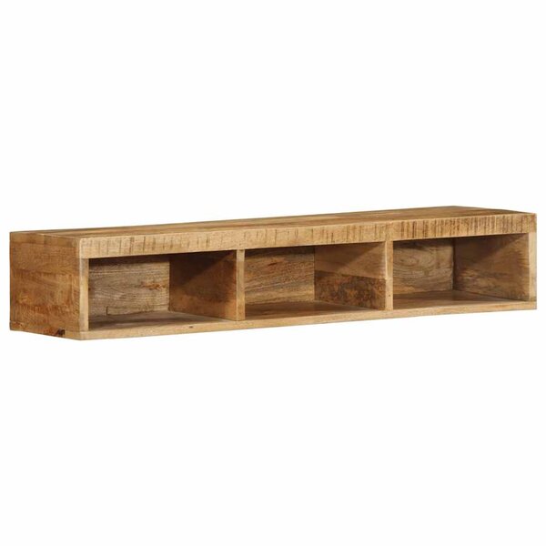 VidaXL Meuble TV mural 100x30x19 cm bois massif de manguier brut