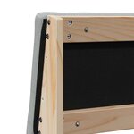 vidaXL Tête de lit capitonnée Gris clair 135 cm Pin massif