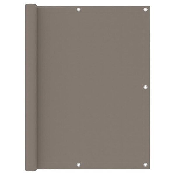 vidaXL Écran de balcon Taupe 120x400 cm Tissu Oxford