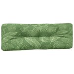 vidaXL Coussins de palette lot de 7 motif de feuilles tissu