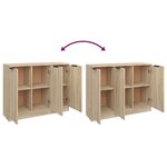 vidaXL Buffet Chêne sonoma 90 5x30x70 cm Bois d'ingénierie