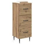 vidaXL Armoire à tiroirs 33 x 34 5 x 89 5 cm Bois d'ingénierie