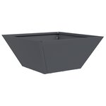vidaXL Vase en Plastique Anthracite Plastique 35 x 35 x 15 cm Durable