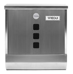 Boîte aux Lettres en Acier Inoxydable avec Porte-journaux  Chance E7007  Inox