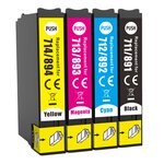 123CONSOMMABLES - T0715 - Pack pour Epson T0715 T0711 T0712 T713 T0714 - cartouches compatible avec Epson Stylus SX218 SX400 SX510W SX515W DX7450 DX8450 (1 Noir / 1 Cyan / 1 Magenta / 1 Jaune)