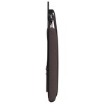 vidaXL Tête de lit suspendue Avec lumière LED Marron foncé Tissu