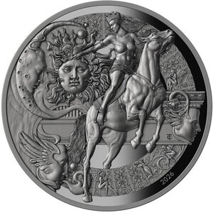 Monnaie QUEEN OF CREATIVITY 2 Oz Argent 25$ Liberia 2026
