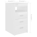 Bureau table poste de travail meuble d'ordinateur informatique étude brillant 140 x 50 x 76 cm bois d’ingénierie blanc 02_0023548