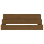 vidaXL Jardinière Marron miel 80x80x27 cm Bois massif de pin