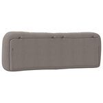 vidaXL Coussin de tête de lit taupe 160 cm tissu