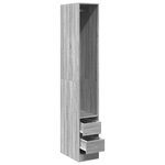 vidaXL Garde-robe sonoma gris 30x50x200 cm bois d'ingénierie