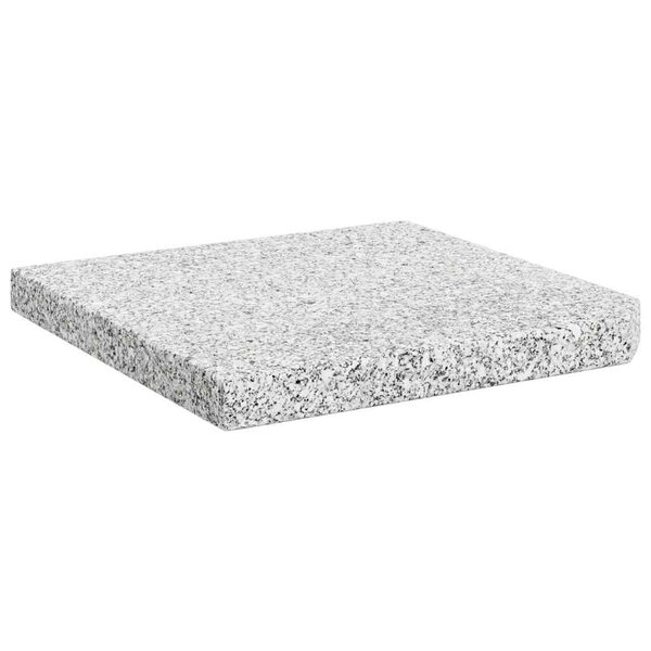 vidaXL Plaque de poids carrée pour parasol Granit 25 kg Gris