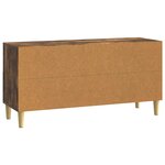vidaXL Meuble TV 102 x 34 5 x 50 cm Chêne fumé Bois d'ingénierie