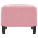 vidaXL Repose-pied Rose 60x50x41 cm Velours