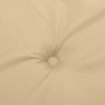 vidaXL Coussin de banc de jardin beige mélangé 200x50x7 cm tissu