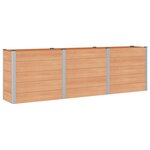 vidaXL Jardinière surélevée Marron 300 x 50 x 91 cm WPC et Aluminium