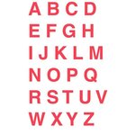 Lot de 26 maxi tampons Les lettres de l'alphabet en majuscule