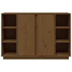 vidaXL Buffet Marron miel 120x35x80 cm Bois massif de pin