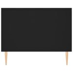 vidaXL Table basse noir 90x50x40 cm bois d'ingénierie