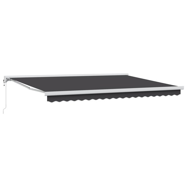 vidaXL Auvent rétractable automatique anthracite 450x300 cm