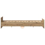 vidaXL Cadre de lit sans matelas chêne artisanal 180x200 cm