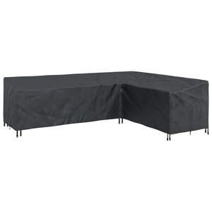 vidaXL Housse de meubles d'extérieur Noir 286 x 222 x 80 cm Tissu 420D