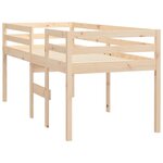vidaXL Lit haut 75x190 cm Bois de pin massif