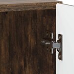 vidaXL Cabinet de chevet Chêne fumé 43 x 34 5 x 50 cm