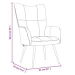 vidaXL Chaise de relaxation Jaune moutarde Velours