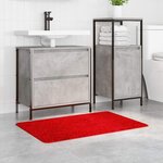 vidaXL Tapis de bain antidérapant Rouge 60 x 90 cm PP