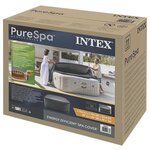 INTEX Housse de spa INTEX Gris foncé 175 x 175 x 72 cm PVC et PU