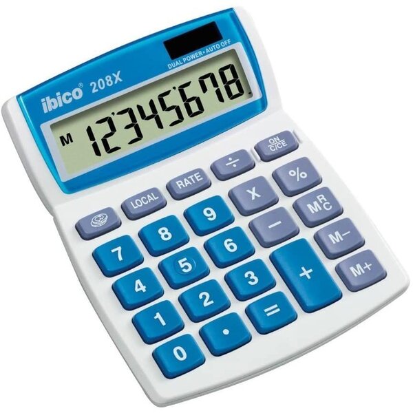 208X Calculatrice de Bureau Ecran Inclinable IBICO